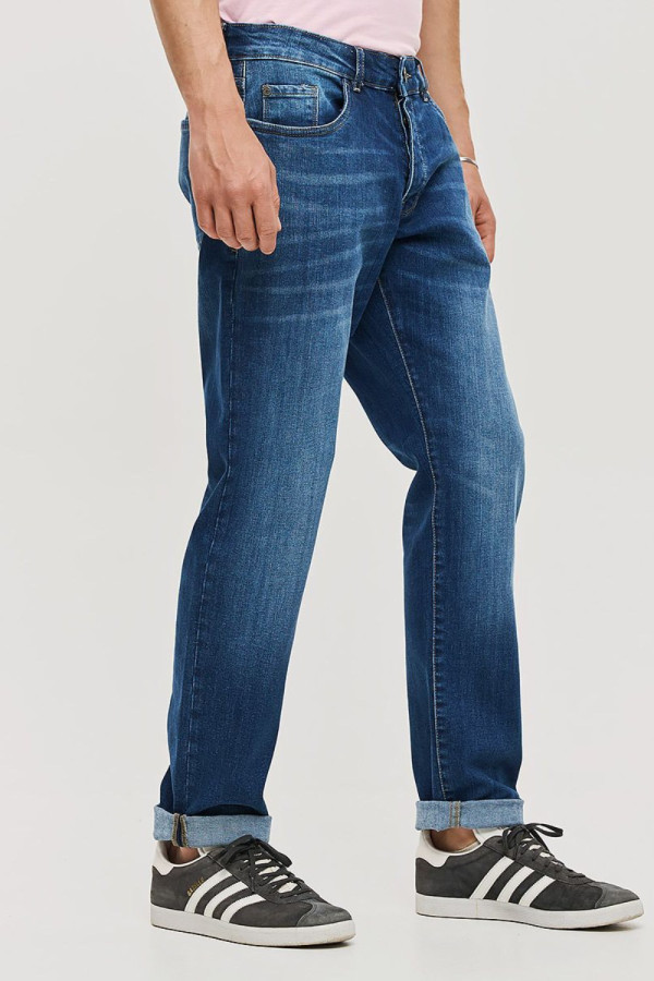 CAMARO ΑΝΔΡΙΚΟ ΠΑΝΤΕΛΟΝΙ JEAN REGULAR FIT ΜΠΛΕ 25023-257-366