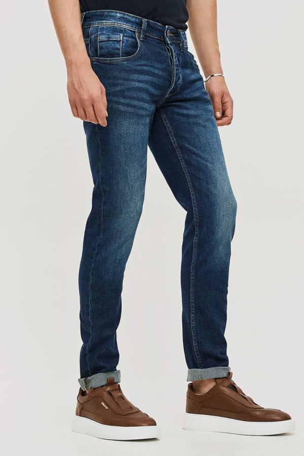 CAMARO ΑΝΔΡΙΚΟ ΠΑΝΤΕΛΟΝΙ JEAN SLIM FIT ΜΠΛΕ 25023-453-365