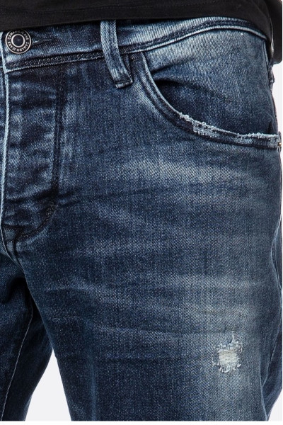 CAMARO  ΑΝΔΡΙΚΟ JEAN ΜΕ ΣΚΙΣΙΜΑΤΑ ΓΟΝΑΤΑ ΜΠΛΕ 20501-304-06
