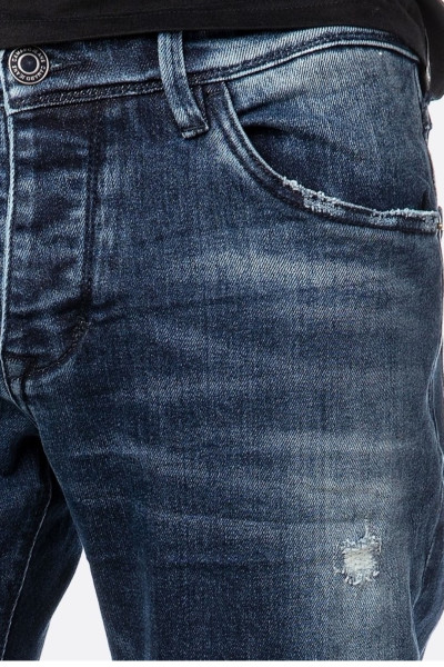 CAMARO  ΑΝΔΡΙΚΟ JEAN ΜΕ ΣΚΙΣΙΜΑΤΑ ΓΟΝΑΤΑ ΜΠΛΕ 20501-304-06