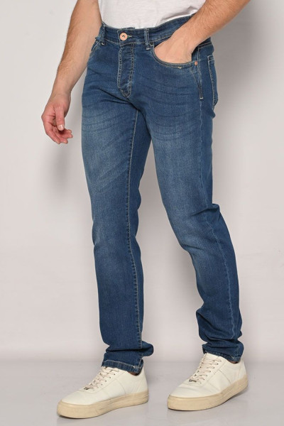 CAMARO ΑΝΔΡΙΚΟ ΠΑΝΤΕΛΟΝΙ JEAN REGULAR FIT ΜΠΛΕ 24023-253-351