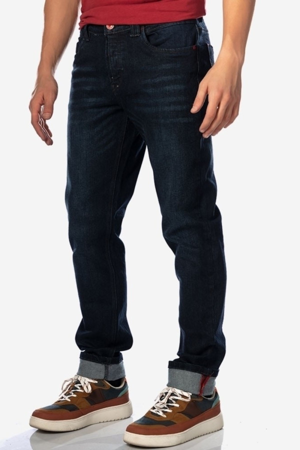CAMARO ΑΝΔΡΙΚΟ ΠΑΝΤΕΛΟΝΙ JEAN REGULAR FIT ΣΚΟΥΡΟ ΜΠΛΕ 21501-302-09