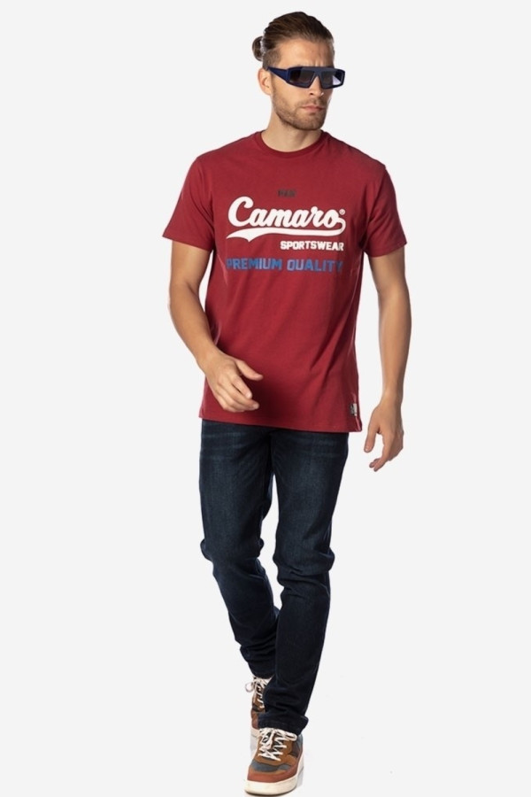 CAMARO ΑΝΔΡΙΚΟ ΠΑΝΤΕΛΟΝΙ JEAN REGULAR FIT ΣΚΟΥΡΟ ΜΠΛΕ 21501-302-09