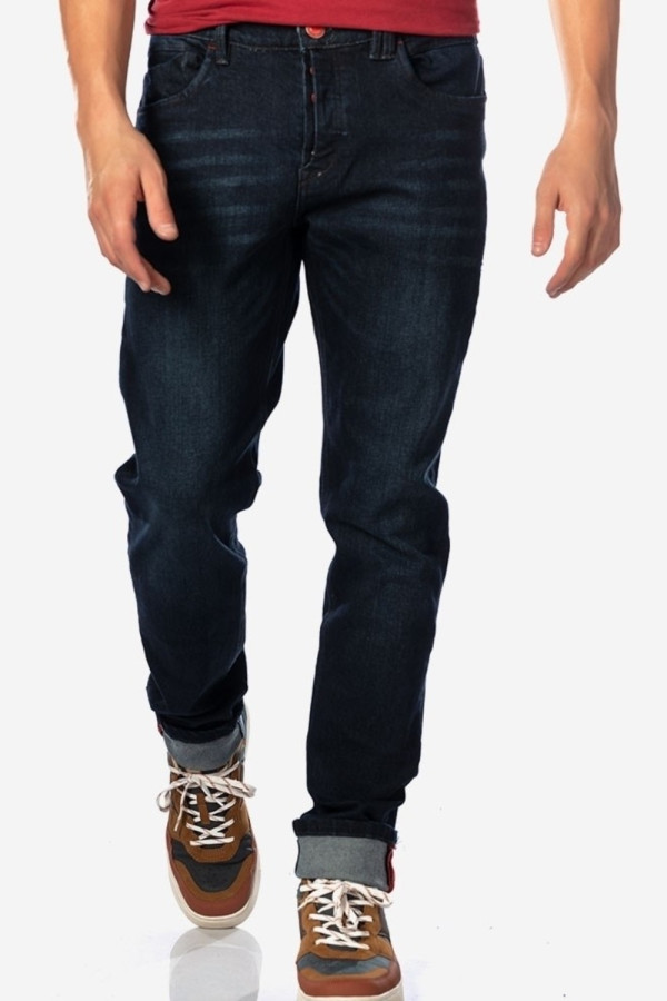 CAMARO ΑΝΔΡΙΚΟ ΠΑΝΤΕΛΟΝΙ JEAN REGULAR FIT ΣΚΟΥΡΟ ΜΠΛΕ 21501-302-09