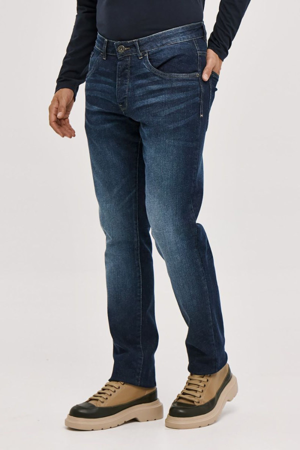CAMARO ΑΝΔΡΙΚΟ ΠΑΝΤΕΛΟΝΙ JEAN REGULAR FIT ΜΠΛΕ 25523-253-365