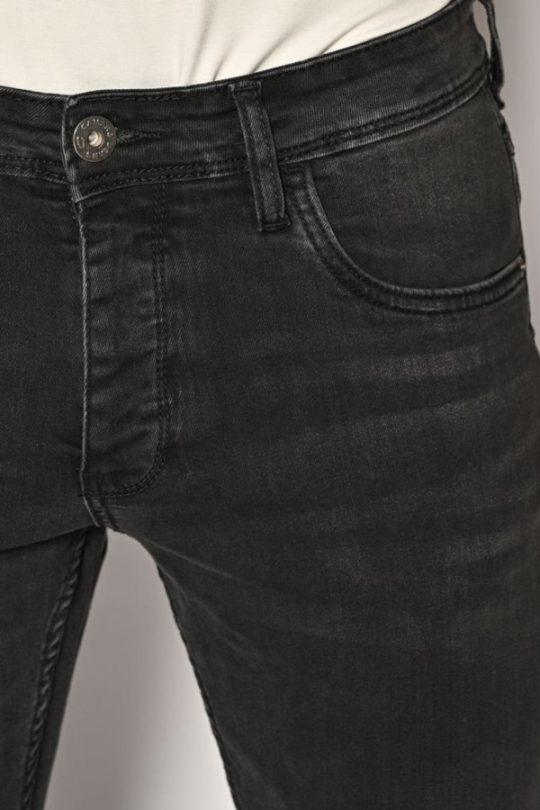 CAMARO ΑΝΔΡΙΚΟ ΠΑΝΤΕΛΟΝΙ JEAN ΒΑΜΒΑΚΕΡΟ REGULAR FIT ΜΑΥΡΟ 24523-255-360