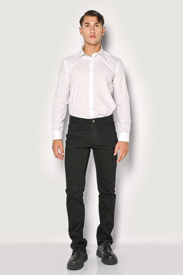 SOGO ΑΝΔΡΙΚΟ ΠΑΝΤΕΛΟΝΙ JEAN ΒΑΜΒΑΚΕΡΟ CLASSIC ΜΑΥΡΟ 23533-091-352