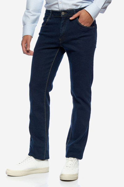 Ανδρικό τζιν Sogo μπλε βαμβακερό ελαστικό classic fit 26533-094-354