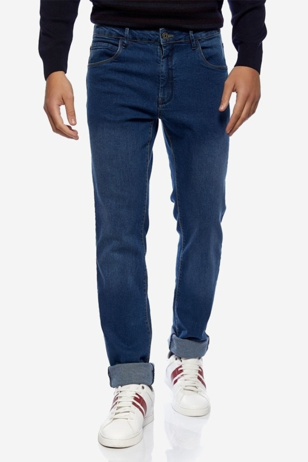 SOGO ΑΝΔΡΙΚΟ ΠΑΝΤΕΛΟΝΙ JEAN CLASSIC FIT ΜΠΛΕ 22533-002-4310