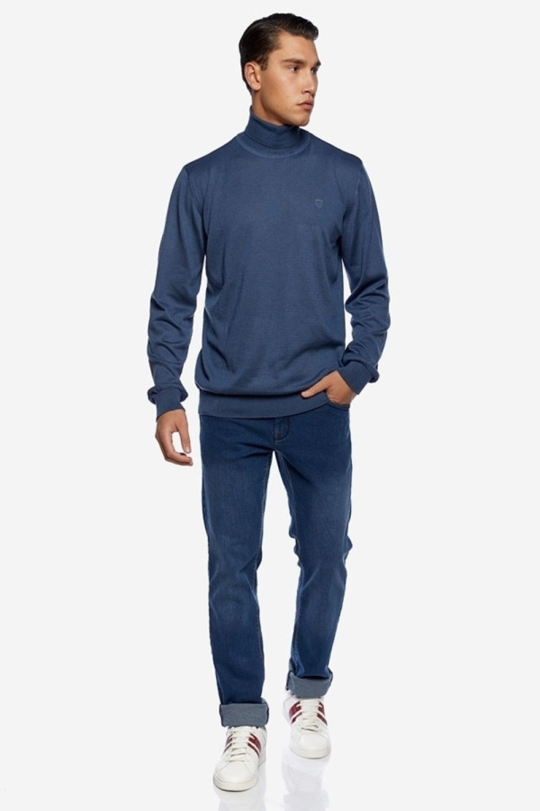 SOGO ΑΝΔΡΙΚΟ ΠΑΝΤΕΛΟΝΙ JEAN CLASSIC FIT ΜΠΛΕ 22533-002-4310