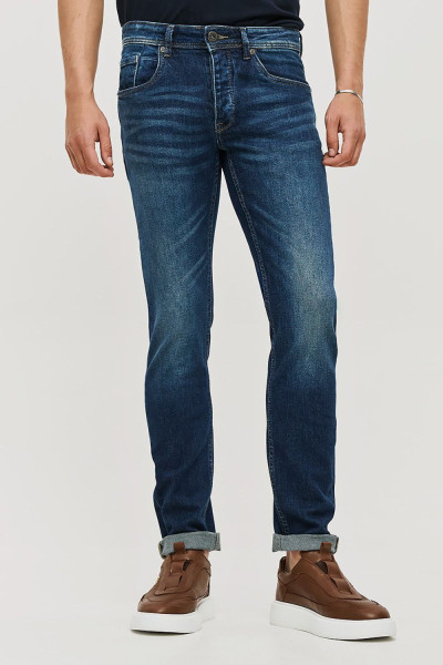 CAMARO ΑΝΔΡΙΚΟ ΠΑΝΤΕΛΟΝΙ JEAN SLIM FIT ΜΠΛΕ 25023-453-365