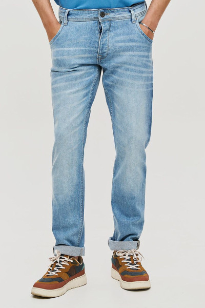 CAMARO ΑΝΔΡΙΚΟ ΠΑΝΤΕΛΟΝΙ JEAN REGULAR FIT ΜΠΛΕ 25023-258-365