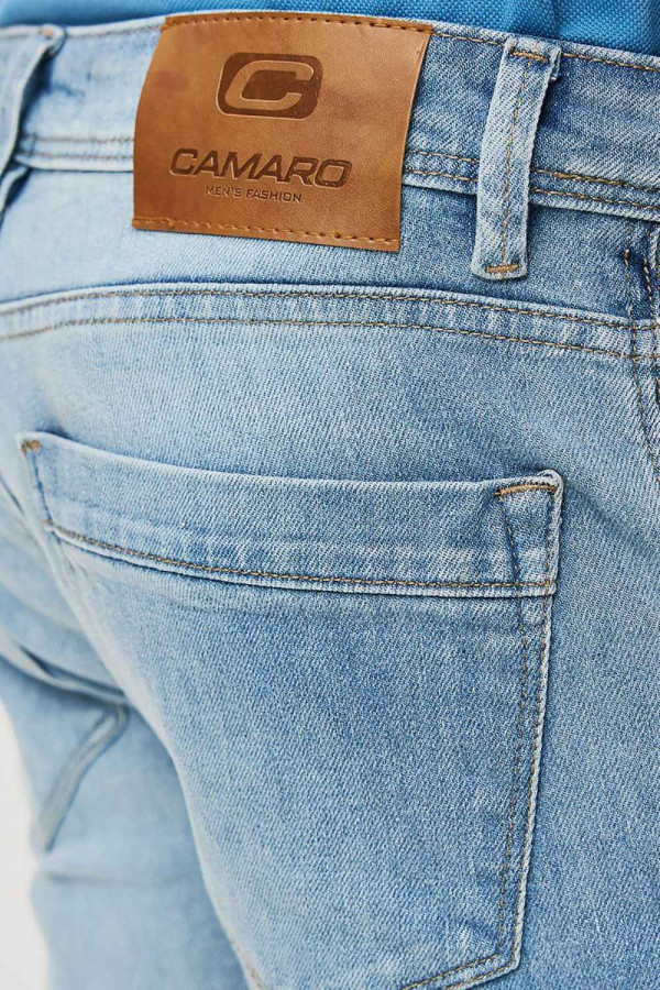 CAMARO ΑΝΔΡΙΚΟ ΠΑΝΤΕΛΟΝΙ JEAN REGULAR FIT ΜΠΛΕ 25023-258-365
