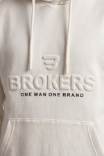 Ανδρικό φούτερ Brokers εκρού με κουκούλα και fleece επένδυση 26518-212-851 Ανδρικό φούτερ Brokers εκρού με κουκούλα και fleece επένδυση 26518-212-851