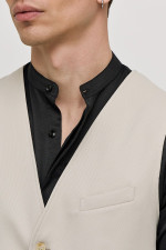SOGO ΑΝΔΡΙΚΟ ΓΙΛΕΚΟ SLIM FIT ΜΠΕΖ 25031-092-498