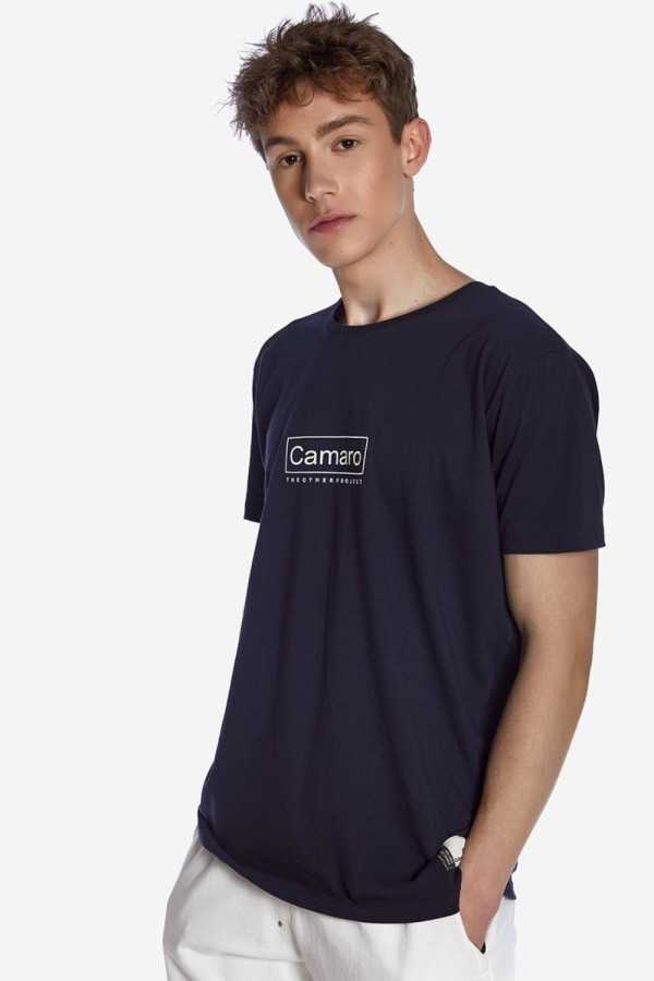 CAMARO ΑΝΔΡΙΚΟ T-SHIRT ΜΕ ΤΥΠΩΜΑ LOGO ΜΠΛΕ 22001-900-01