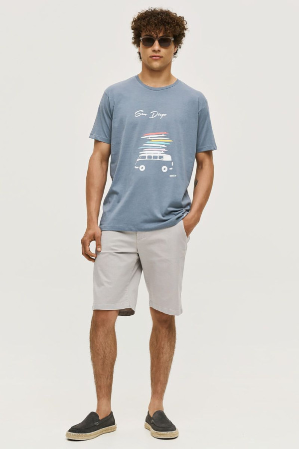 CAMARO ΑΝΔΡΙΚΟ T-SHIRT ΒΑΜΒΑΚΕΡΟ ΜΕ ΤΥΠΩΜΑ RAF 25027-153-751