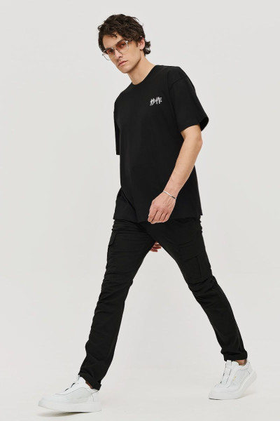 CAMARO ΑΝΔΡΙΚΟ T-SHIRT LOOSE FIT ΜΕ ΤΥΠΩΜΑ ΣΤΗ ΠΛΑΤΗ ΜΑΥΡΟ 25027-376-752