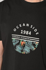 CAMARO ΑΝΔΡΙΚΟ T-SHIRT ΒΑΜΒΑΚΕΡΟ ΜΕ ΤΥΠΩΜΑ ΜΑΥΡΟ 24027-148-751