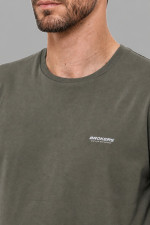 Ανδρικό χακί t-shirt Brokers βαμβακερό 26017-100-751
