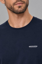 Ανδρικό navy blue t-shirt Brokers βαμβακερό 26017-100-751
