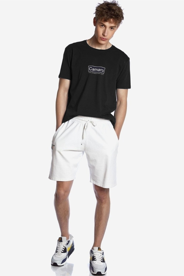 CAMARO ΑΝΔΡΙΚΟ T-SHIRT ΜΕ ΤΥΠΩΜΑ LOGO ΜΑΥΡΟ 22001-900-01