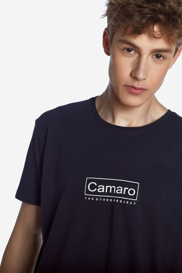CAMARO ΑΝΔΡΙΚΟ T-SHIRT ΜΕ ΤΥΠΩΜΑ LOGO ΜΠΛΕ 22001-900-01