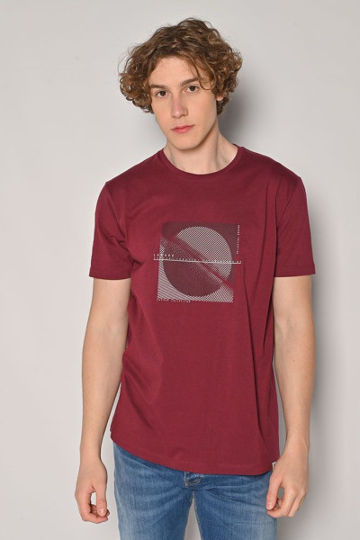 CAMARO ΑΝΔΡΙΚΟ T-SHIRT ΒΑΜΒΑΚΕΡΟ ΜΕ ΤΥΠΩΜΑ ΜΠΟΡΝΤΟ 24017-106-751