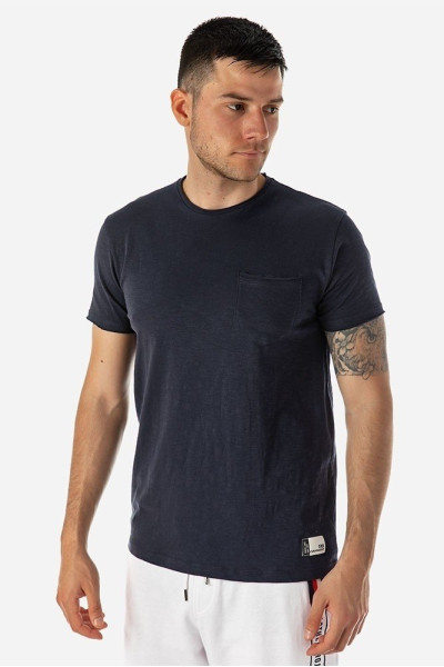 CAMARO ΑΝΔΡΙΚΗ ΜΠΛΟΥΖΑ T-SHIRT ΜΕ ΤΣΕΠΗ ΒΑΜΒΑΚΕΡΗ ΜΠΛΕ 22001-927-04