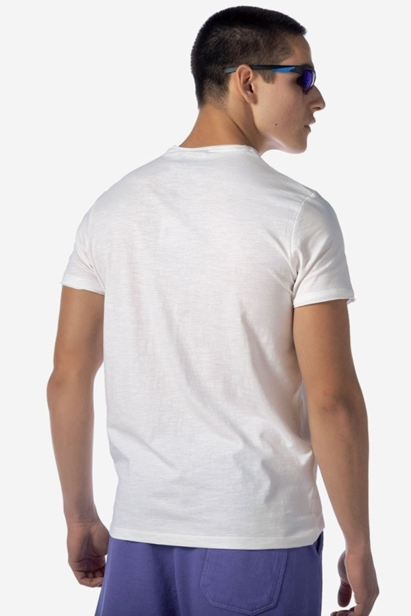 CAMARO ΑΝΔΡΙΚΗ ΜΠΛΟΥΖΑ T-SHIRT ΜΕ ΤΣΕΠΗ ΒΑΜΒΑΚΕΡΗ ΛΕΥΚΟ 22001-927-04