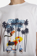 CAMARO ΑΝΔΡΙΚΗ ΜΠΛΟΥΖΑ T-SHIRT ΜΕ ΣΤΑΜΠΑ ΒΑΜΒΑΚΕΡΗ ΛΕΥΚΟ 22001-930-04