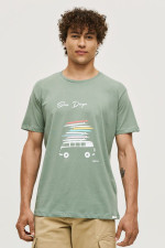 CAMARO ΑΝΔΡΙΚΟ T-SHIRT ΒΑΜΒΑΚΕΡΟ ΜΕ ΤΥΠΩΜΑ MINT 25027-153-751