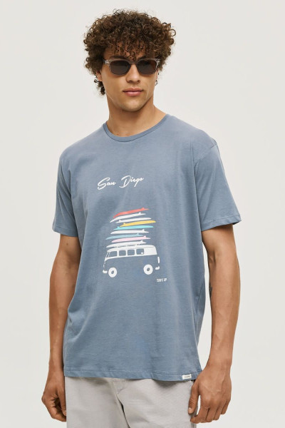 CAMARO ΑΝΔΡΙΚΟ T-SHIRT ΒΑΜΒΑΚΕΡΟ ΜΕ ΤΥΠΩΜΑ RAF 25027-153-751