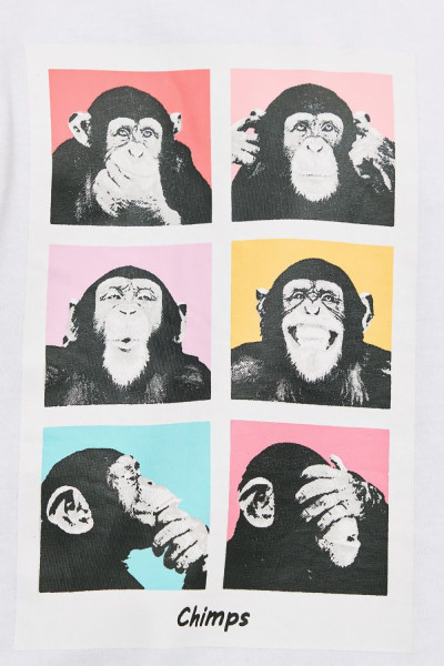 CAMARO T-SHIRT ΒΑΜΒΑΚΕΡΟ POP ART ΤΥΠΩΜΑ ΛΕΥΚΟ  25027-154-751