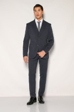 SOGO ΑΝΔΡΙΚΟ ΚΟΣΤΟΥΜΙ ΜΕ ΓΙΛΕΚΟ SLIM FIT INDIGO 24532-702-283