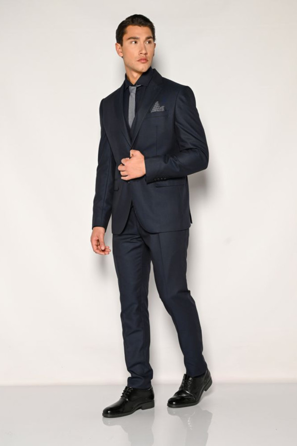 SOGO ΑΝΔΡΙΚΟ ΚΟΣΤΟΥΜΙ ΜΕ ΓΙΛΕΚΟ SLIM FIT ΜΠΛΕ 24532-702-276