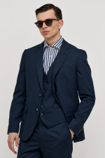 SOGO ΑΝΔΡΙΚΟ ΚΟΣΤΟΥΜΙ ΜΕ ΓΙΛΕΚΟ SLIM FIT ΜΕ ΡΙΓΑ ΜΠΛΕ 25032-702-290