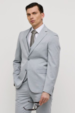 SOGO ΑΝΔΡΙΚΟ ΚΟΣΤΟΥΜΙ ΜΕ ΓΙΛΕΚΟ SLIM FIT ΜΕ ΜΙΚΡΟΣΧΕΔΙΟ ΓΚΡΙ 25032-701-292