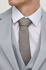 SOGO ΑΝΔΡΙΚΟ ΚΟΣΤΟΥΜΙ ΜΕ ΓΙΛΕΚΟ SLIM FIT ΜΕ ΜΙΚΡΟΣΧΕΔΙΟ ΓΚΡΙ 25032-701-292