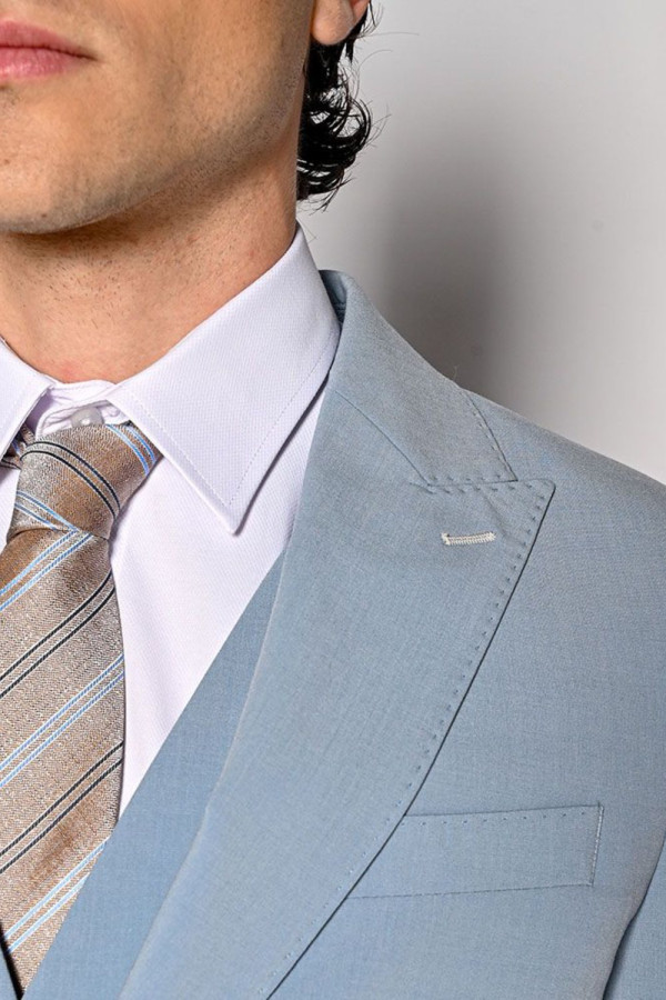 SOGO ΑΝΔΡΙΚΟ ΚΟΣΤΟΥΜΙ ΜΕ ΓΙΛΕΚΟ SLIM FIT ΣΙΕΛ 24032-706-272