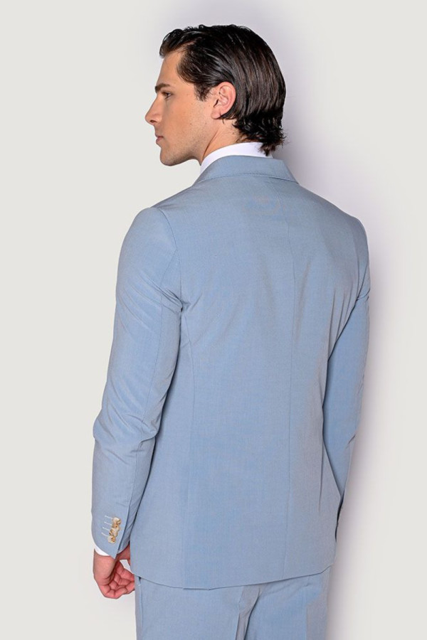 SOGO ΑΝΔΡΙΚΟ ΚΟΣΤΟΥΜΙ ΜΕ ΓΙΛΕΚΟ SLIM FIT ΣΙΕΛ 24032-706-272