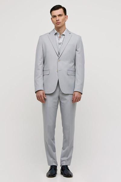 Ανδρικό κοστούμι Sogo με γιλέκο γκρί ανοικτό slim fit 25032-702-271