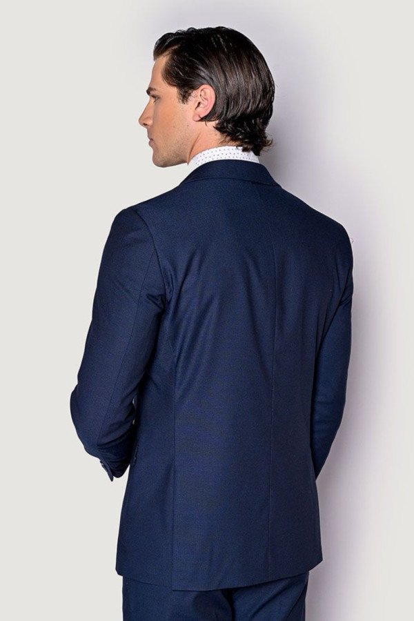 SOGO ΑΝΔΡΙΚΟ ΚΟΣΤΟΥΜΙ ΜΕ ΜΙΚΡΟΣΧΕΔΙΟ REGULAR FIT ΜΠΛΕ 24032-201-273