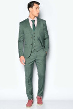 SOGO ΑΝΔΡΙΚΟ ΚΟΣΤΟΥΜΙ ΜΕ ΓΙΛΕΚΟ SLIM FIT GREEN 23032-701-125