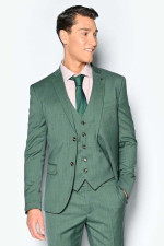 SOGO ΑΝΔΡΙΚΟ ΚΟΣΤΟΥΜΙ ΜΕ ΓΙΛΕΚΟ SLIM FIT GREEN 23032-701-125