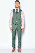 SOGO ΑΝΔΡΙΚΟ ΚΟΣΤΟΥΜΙ ΜΕ ΓΙΛΕΚΟ SLIM FIT GREEN 23032-701-125