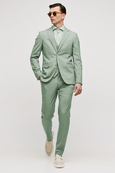 SOGO ΑΝΔΡΙΚΟ ΚΟΣΤΟΥΜΙ ΜΕ ΓΙΛΕΚΟ SLIM FIT ΜΕΝΤΑ 25032-701-278