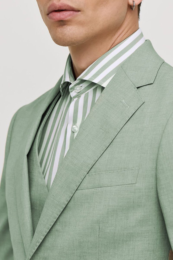 SOGO ΑΝΔΡΙΚΟ ΚΟΣΤΟΥΜΙ ΜΕ ΓΙΛΕΚΟ SLIM FIT ΜΕΝΤΑ 25032-701-278