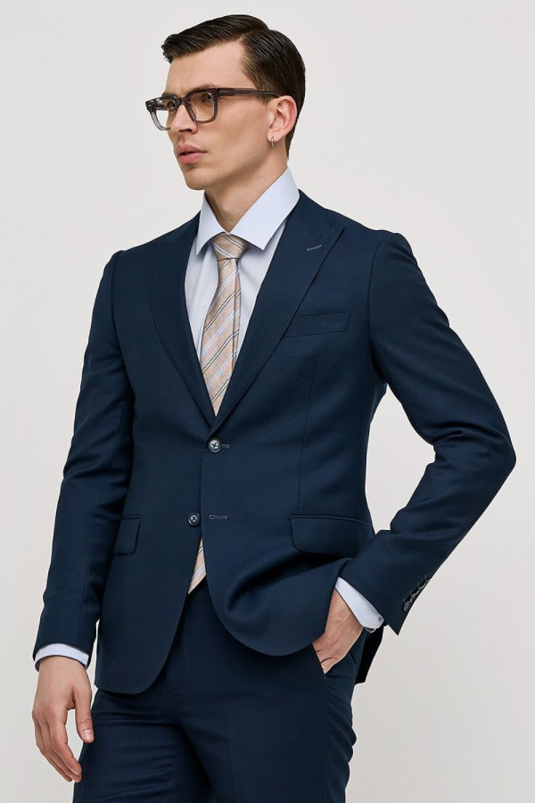 SOGO ΑΝΔΡΙΚΟ ΚΟΣΤΟΥΜΙ REGULAR FIT ΜΕ ΜΙΚΡΟΣΧΕΔΙΟ ΜΠΛΕ 25032-201-293