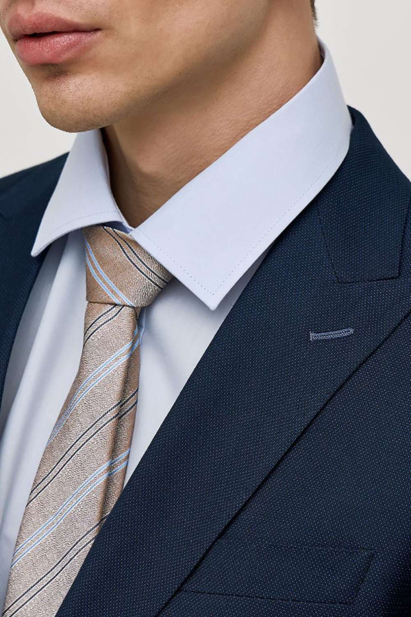 SOGO ΑΝΔΡΙΚΟ ΚΟΣΤΟΥΜΙ REGULAR FIT ΜΕ ΜΙΚΡΟΣΧΕΔΙΟ ΜΠΛΕ 25032-201-293